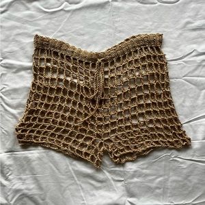 SOLD sand crochet net short